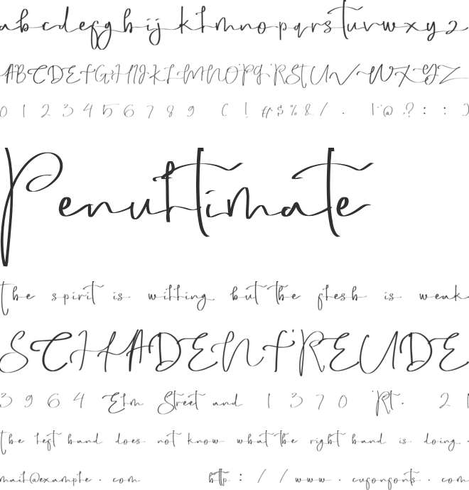 Sweet Poems font preview