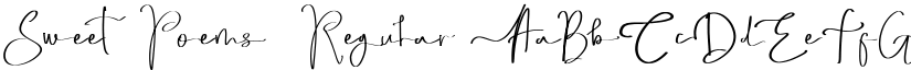 Sweet Poems Regular font