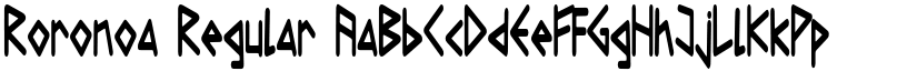 Roronoa font download