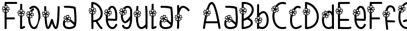 Flowa Regular font