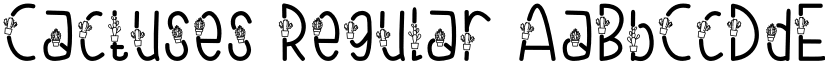 Cactuses Regular font