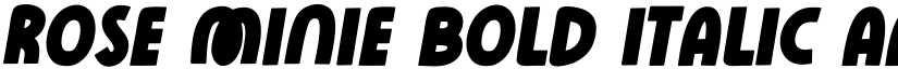 Rose Minie Bold Italic font