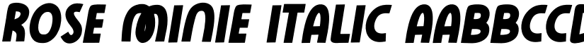 Rose Minie Italic font