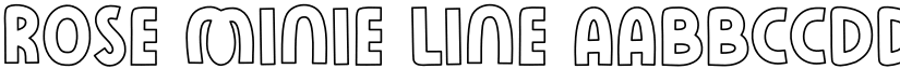 Rose Minie Line font