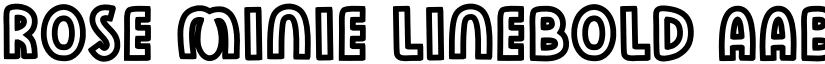Rose Minie LineBold font