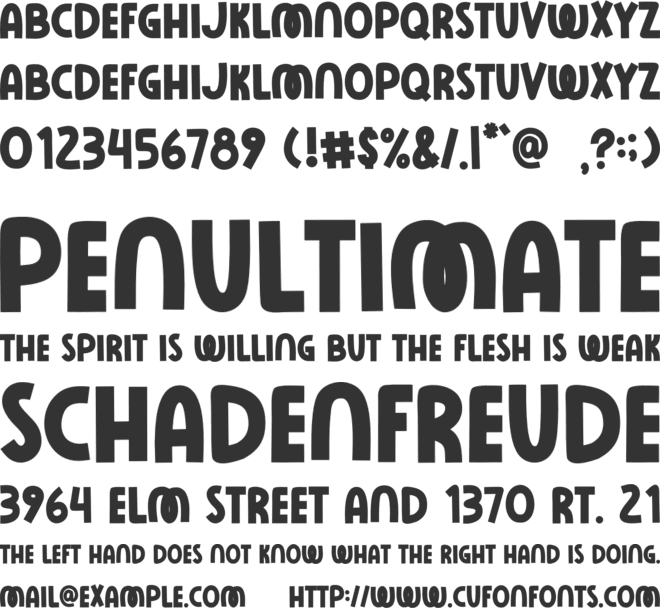 Rose Minie font preview