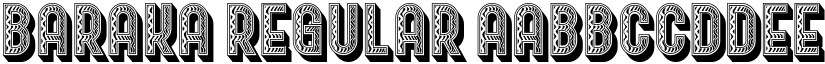 Baraka Regular font