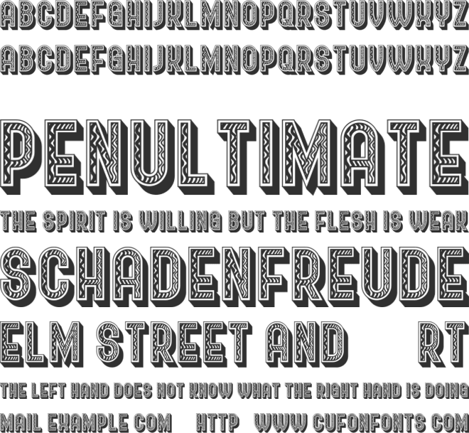 Chancellery font preview