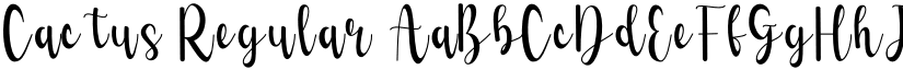 Cactus Regular font