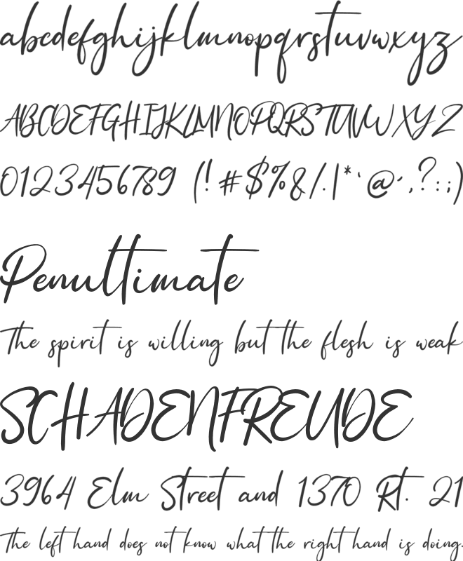 Pagi Senja font preview