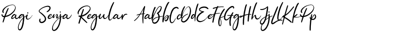 Pagi Senja Regular font