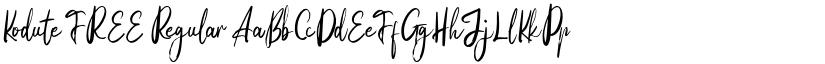 Kodute FREE Regular font