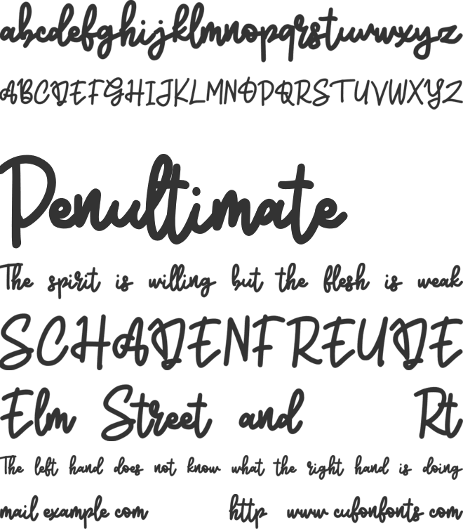 Kubite FREE font preview