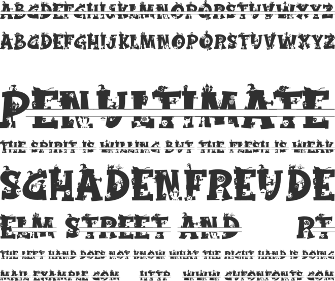 Magic Broom Monogram font preview
