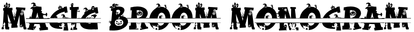 Magic Broom Monogram Regular font
