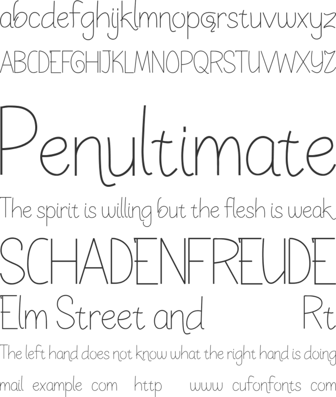 Sketchy Expectation font preview