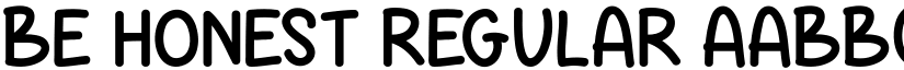 Be Honest Regular font