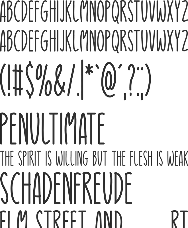 Look Within font preview