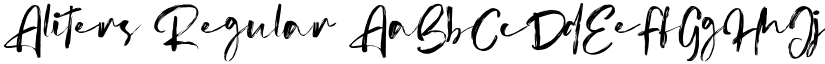 Aliters font download