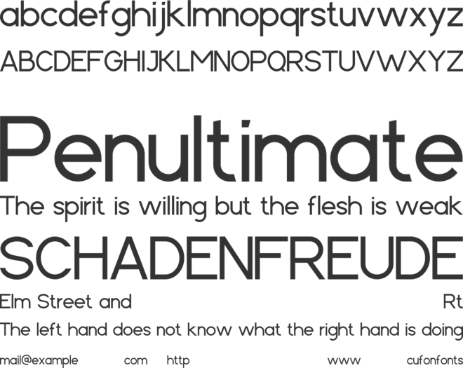 Cartica font preview