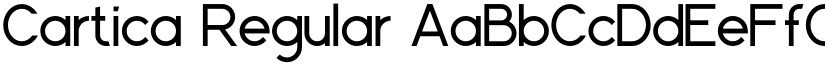 Cartica Regular font