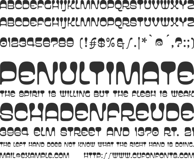 Wetware font preview