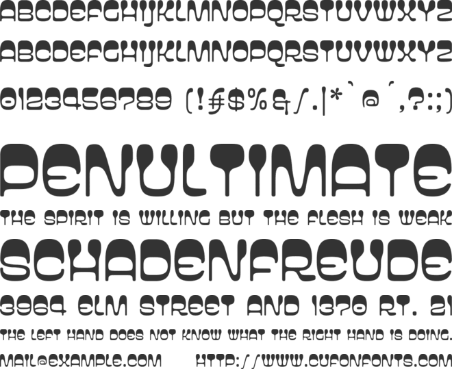 Wetware font preview