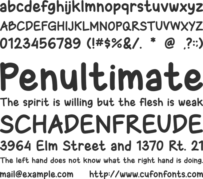 FanKids font preview