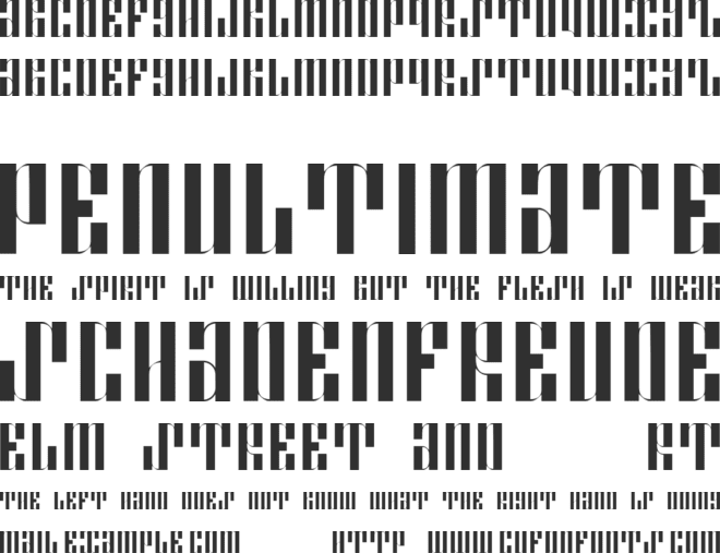 syndicate font preview