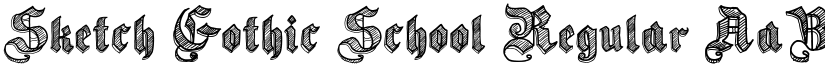 Sketch Gothic School Regular font