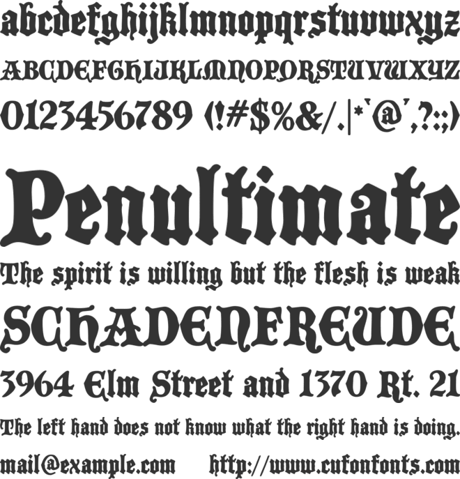 BlackCastleMF font preview