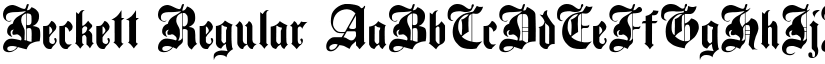 Beckett Regular font