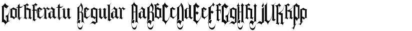 Gothferatu Regular font