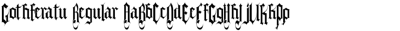 Gothferatu Regular font