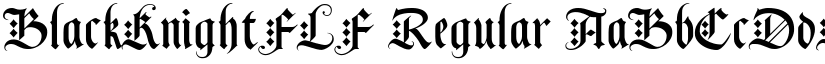 BlackKnightFLF Regular font