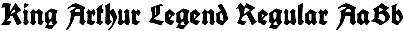 King Arthur Legend Regular font