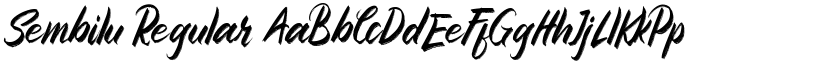 Sembilu Regular font