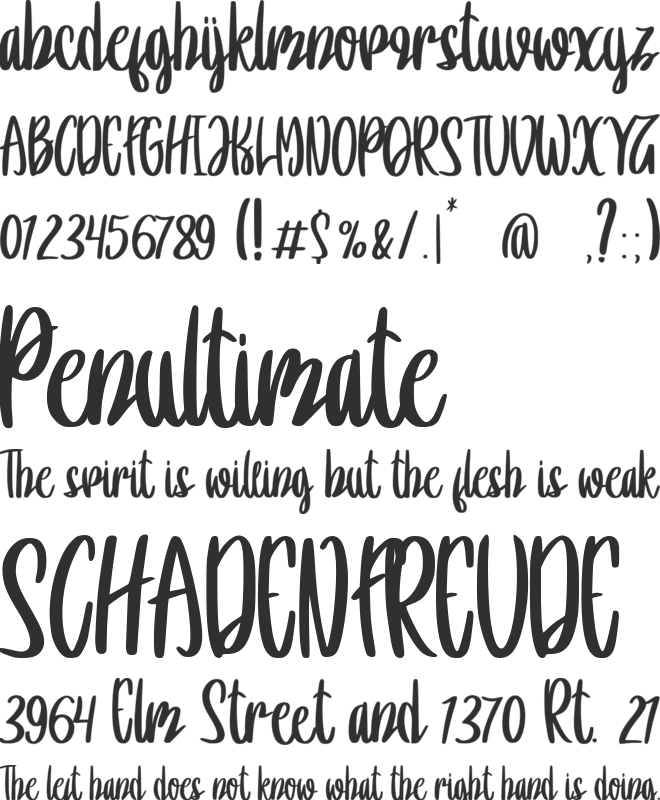 Beleriand font preview