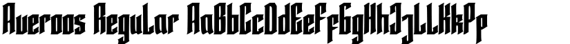 Averoos Regular font