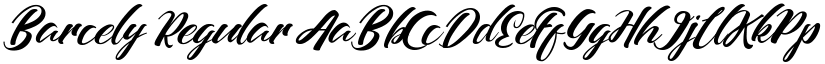 Barcely Regular font