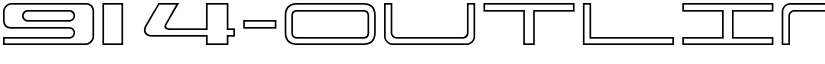 914-OUTLINE font