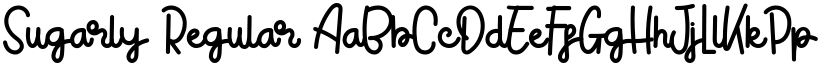 Sugarly Regular font
