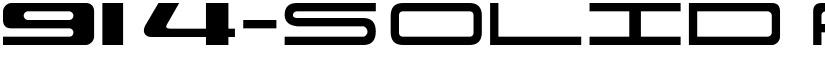 914-SOLID font