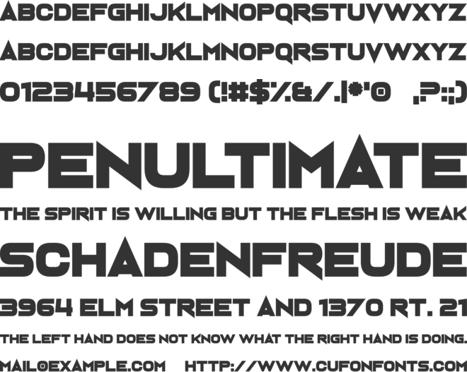 Neuterous font preview