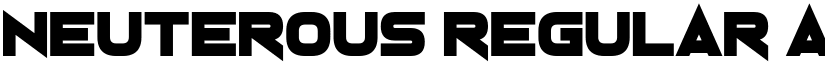 Neuterous Regular font