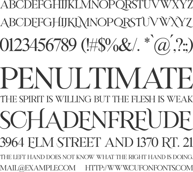 RIVERFLOWS font preview