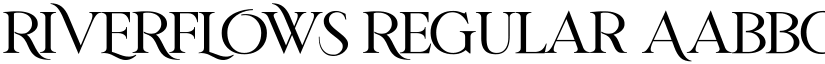 RIVERFLOWS Regular font