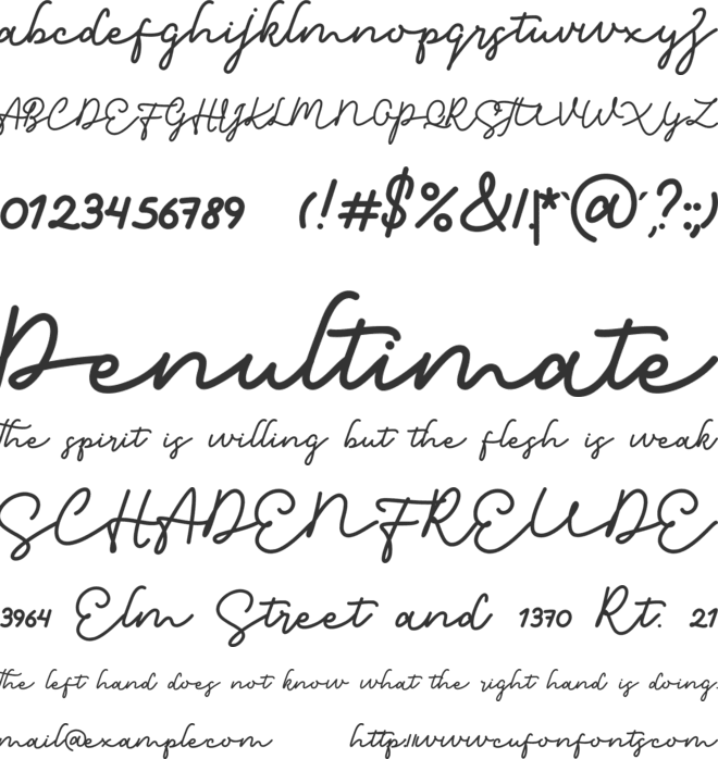 Birawa font preview