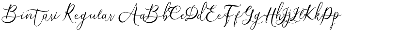 Bintari Regular font