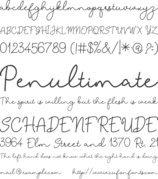 Chilldranety font preview